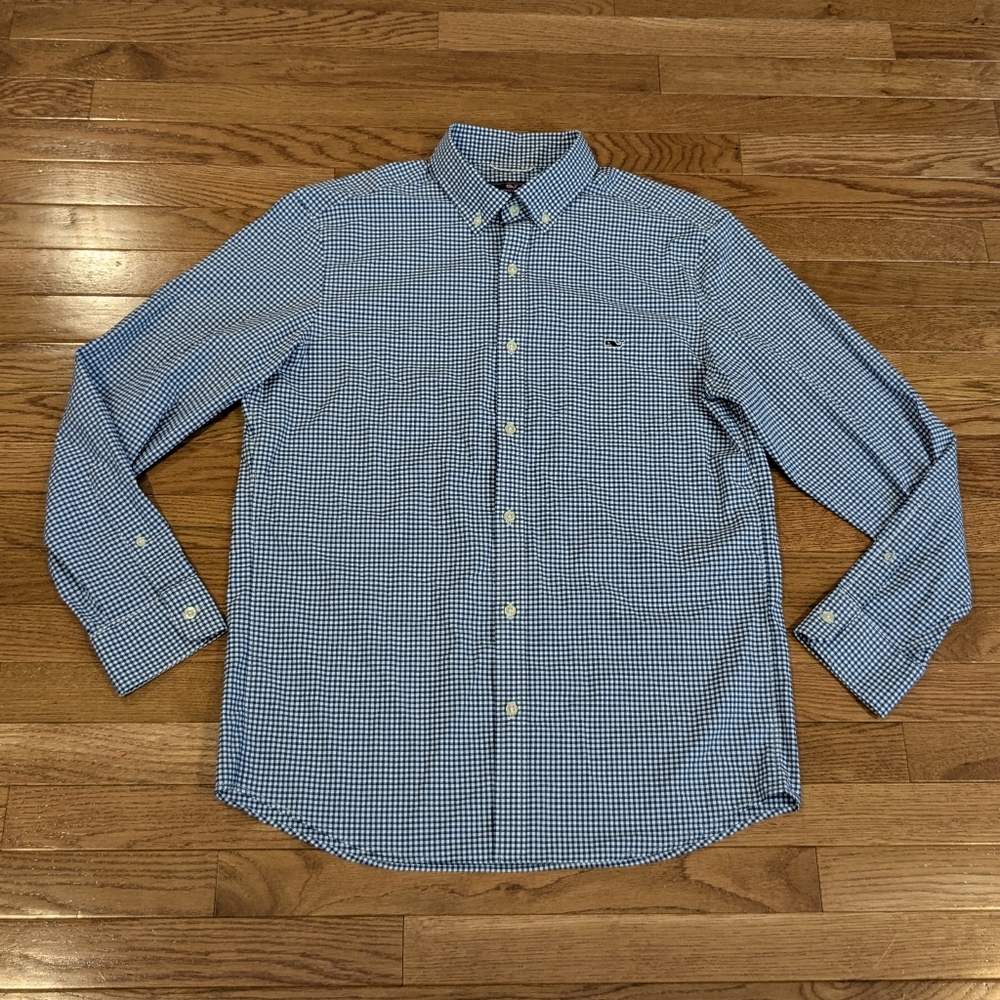 Vineyard Vines Tucker Sweat Wicking Button Down Shirt Men's Large NWT